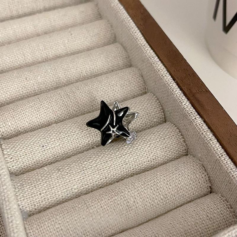 

1 шт. Ретро Креативный Эмалированный Клипс для Кости Уха в Форме Звезды Подходит для Мужчин и Женщин Модный и Крутой Повседневный Ювелирный Подарок для Вечеринок