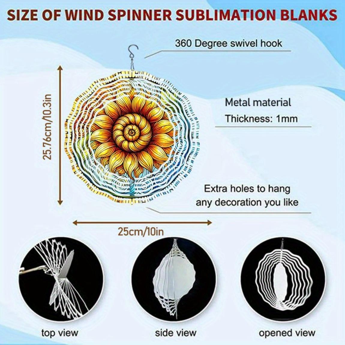 

Металлический ветряной спиннер «Подсолнух» Декор для сада на открытом воздухе Вращающийся на 360 градусов крюк Простая установка Яркое садовое искусство Не требует питания