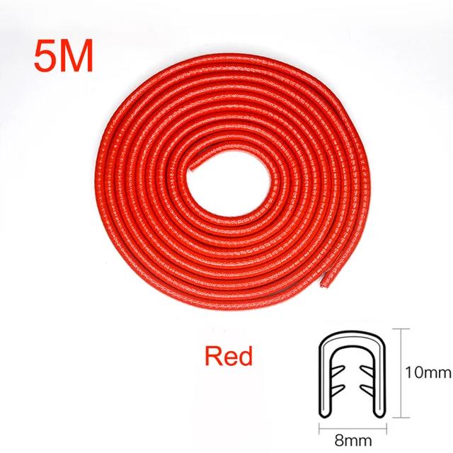 Car Door Edge Scratch Protector with Steel Disc Bumper Trim Edge Scratch Protector Strip Sealing Guard Styling Protector Decor Interior Mirrors 6