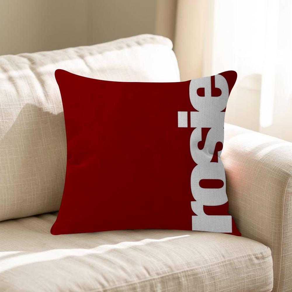 Ins Korean Sweet Pink Letters Pillowcases Home Bedding Decorative Pillow Cover Wedding Super Soft Pillow Case