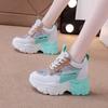Women's Mesh Breathable Shoes Summer Sequins Blue Ladies Footwear High On Platform Offer New In Comfortable and Elegant Casual