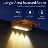 2 Sets Solar Wall Lights 4 LEDs Outdoor Waterproof Fence Deck Garden Decor Entrance Lighting IP44 Bright Solar Wall Washer