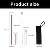 4 Stage Adjustable Length Extendable Straw Brush Stainless Steel Body Easy Storage Design Cleaning Tool  For Kitchen