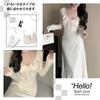 PHOLEEY Long Tight Midi Elegant for Women's Dress, Sleeve, V-Neck, Ruffles, Ribbon, Length, Fall/Winter