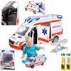 Spielzeug Krankenwagen mit Geräuschen und Lichtern Trage + Batterien