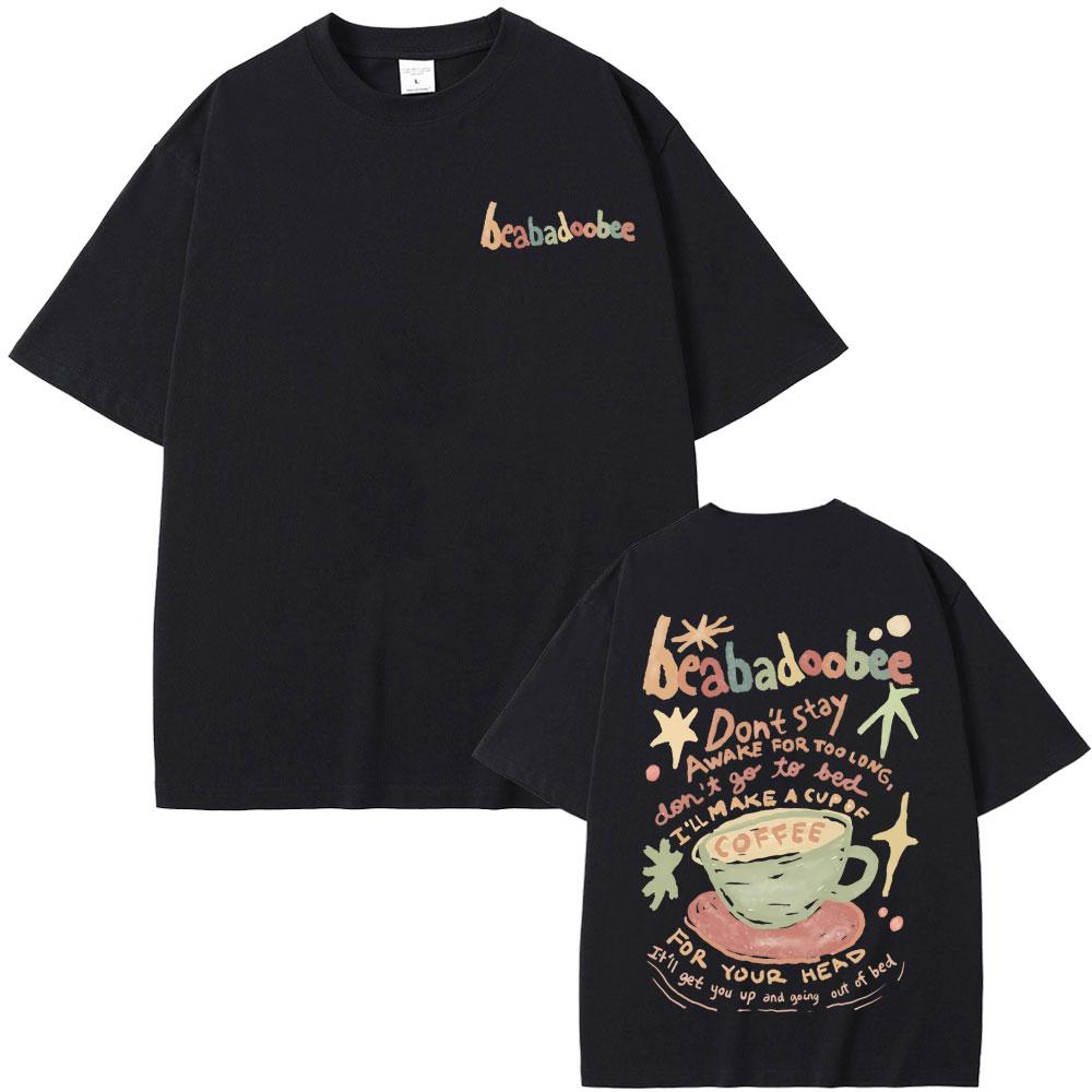 Beabadoobee Graphic Print T-shirt Men Women Fashion Vintage Oversized T Shirts Unisex Casual Pure Cotton Tshirt Y2k Streetwear