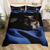 Cat Series Cute Animal 3D Digital Printing Quilt Cover Three-Piece Bedding