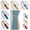 No Installation Curtain Tassels Tieback Polyester Yarn Punch-free Tassel Curtain Ties Gold Wire Hanging Ball Multicolor