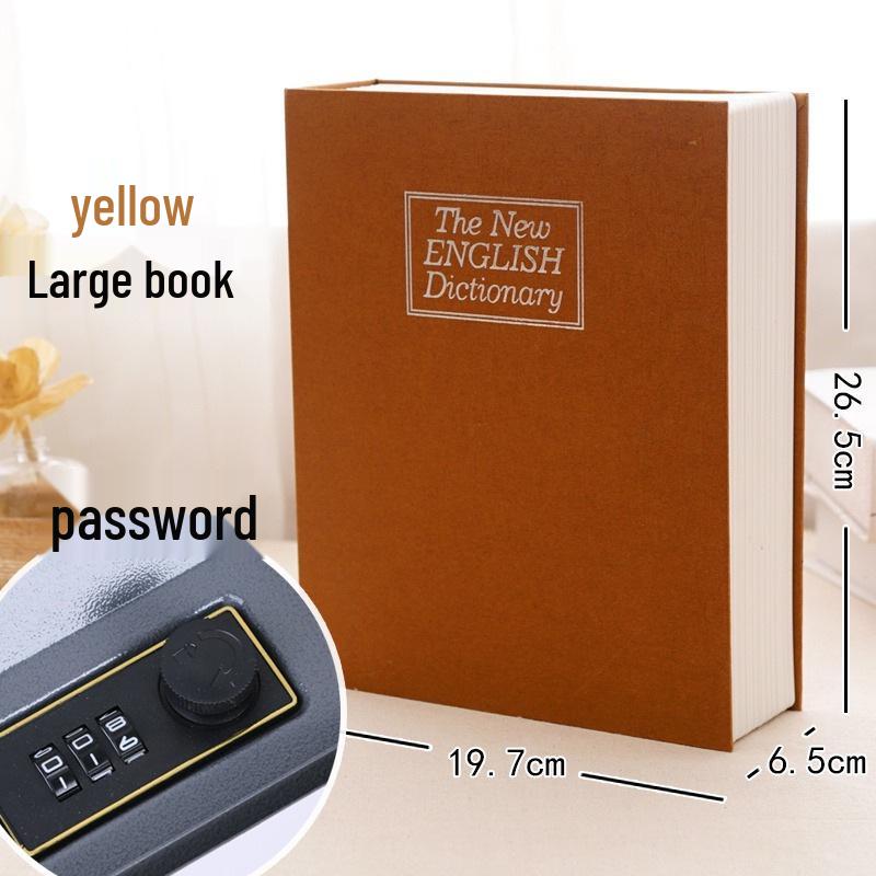 Large Combination Lock Book Safe Piggy Bank for Kids – Cute Birthday Gift for Paper Money and Coins