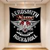 Custom Name Rock Aerosmith Tapestry Wall Hanging for Bedroom, Living Room & Dorm Decor, Modern Home Wall Art
