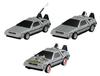 Back To the Future EXCEED MODEL DeLorean (Time Machine) [Complete Set of 3] Gachapon Capsule Toy