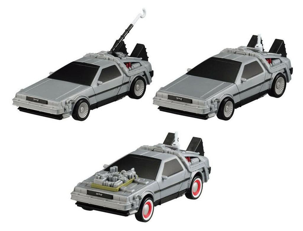Back To the Future EXCEED MODEL DeLorean (Time Machine) [Complete Set of 3] Gachapon Capsule Toy