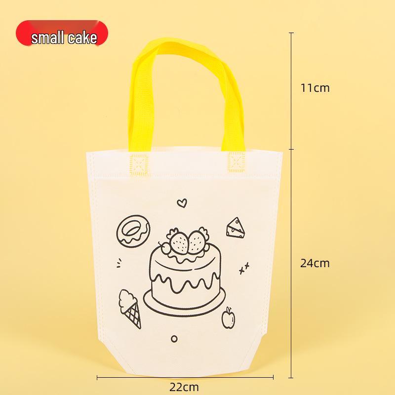 

Детская сумка-тоут для рисования мультфильмов своими руками - Нетканый материал для искусства в детском саду