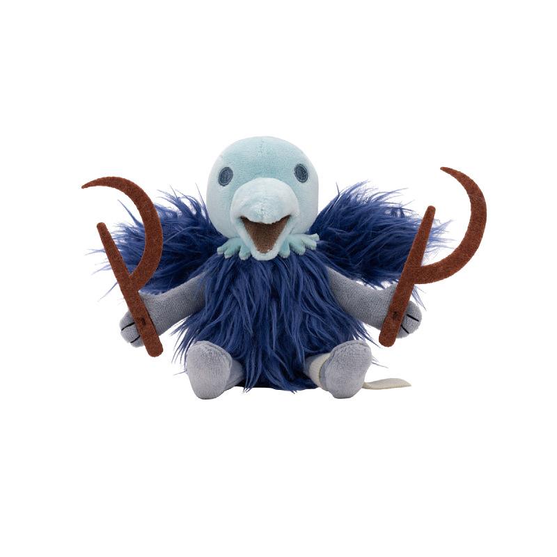 New Slay The Spire Silent Plush Toy 20cm Blue Bird Plush Doll with Sickle Weapon, Cute Game Character Stuffed Animal Collectible for Fans Kids Gift
