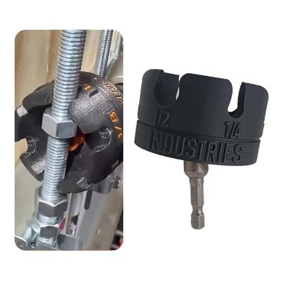 Nut Drill Bit Socket Wear Resist Slotted Wing Nut Spinning Drive Kit Portable Bolt Extractor Tool for Fast Nut and Bolt Removal