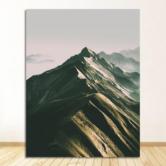 Print Mountain Forest Tree Nature Landscape Wall Art Painting Decoration Picture Home Decor Scandinavian Canvas Poster Nordic