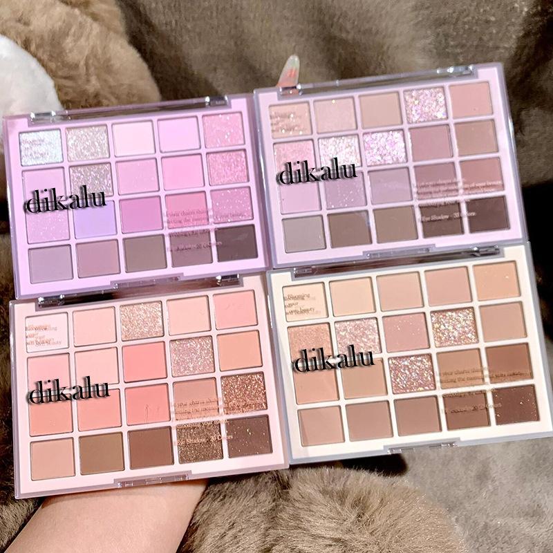 Miluji 20barevný paleta očních stínů Nude Make-up Vícebarevný Ovesné Mléko Čaj Perleťová Matná Paleta Denní Lehký Make-up