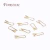 Trendy 18K Gold Plated Earring Hooks Ear Wire with Pinch Mounting DIY Crystal Earrings Making Supplies