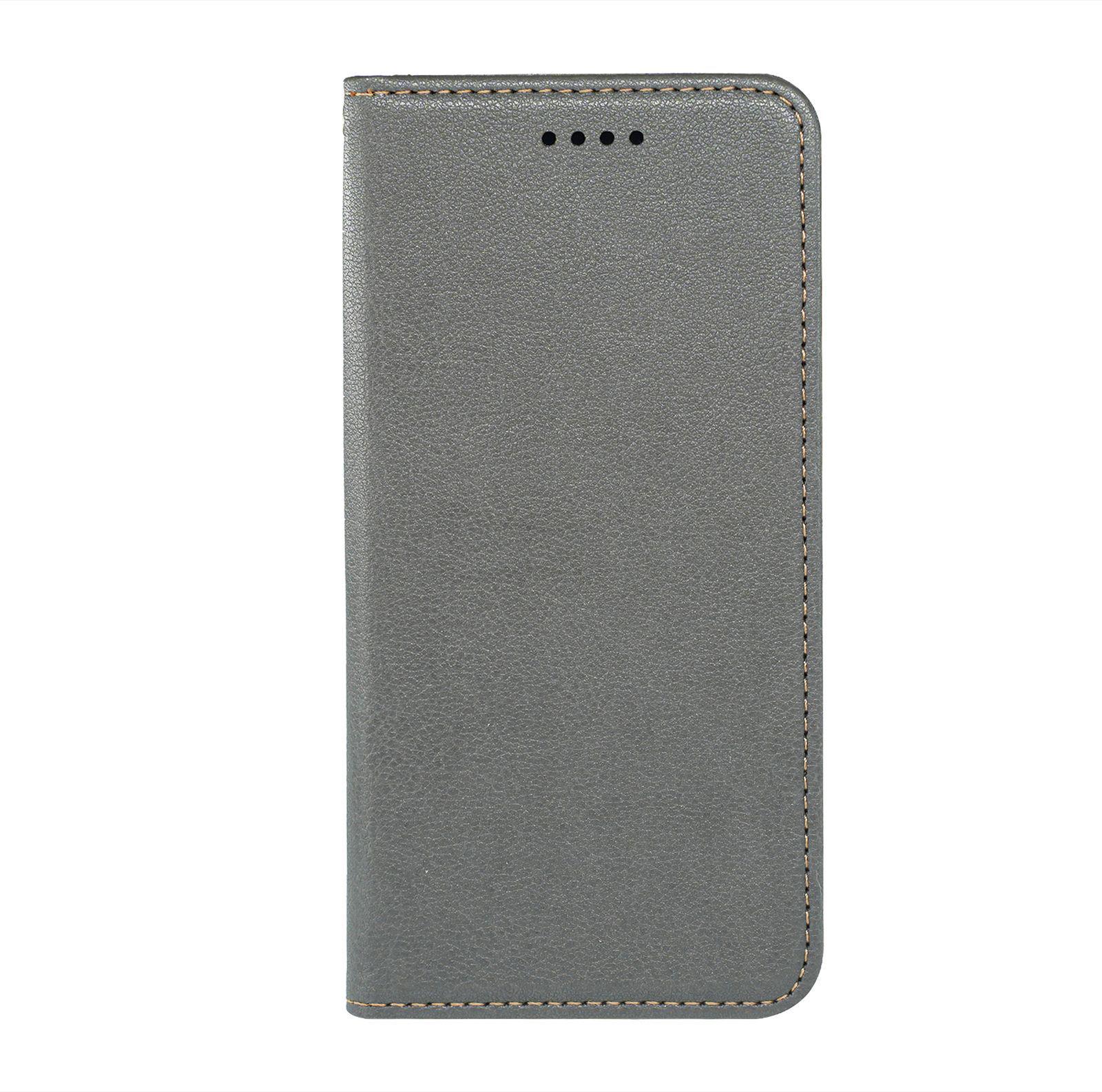 Samsung Galaxy A55 5G Lychee Pattern Anti-theft Magnetic Leather Phone Case Samsung Galaxy A55 серый