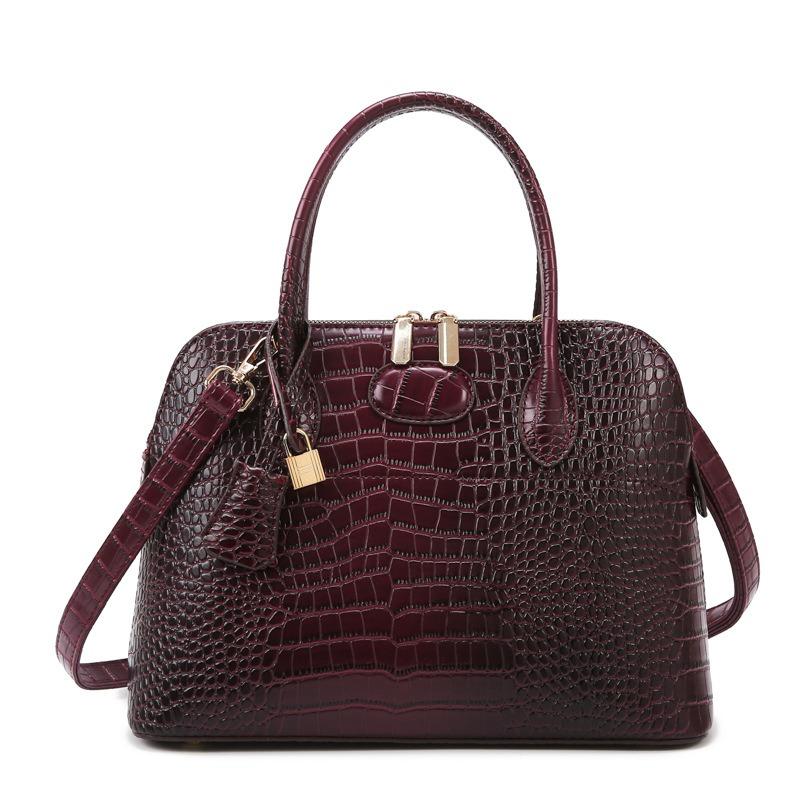 Women's bag new crocodile pattern women's fashion large-capacity shoulder messenger bag handbag