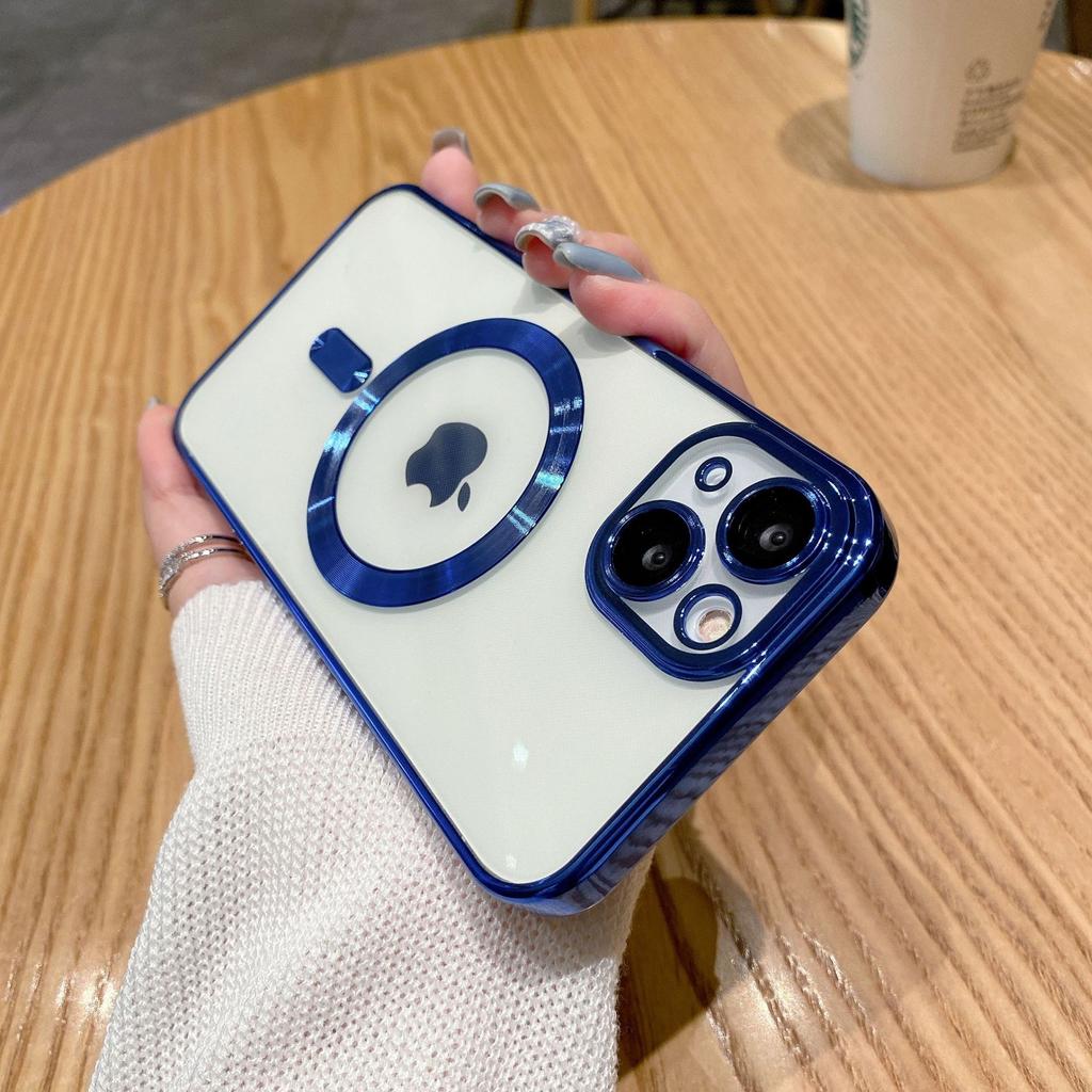Anwendbar auf iPhone16E Galvanisiertes Magnetisches CD-Muster Linsenfolie Handyhülle Apple 15 Magnetische Vollschutzhülle 14