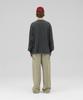STENDS [M~4Xl] Pigment Long Sleeve Pocket T-Shirt_Charcoal