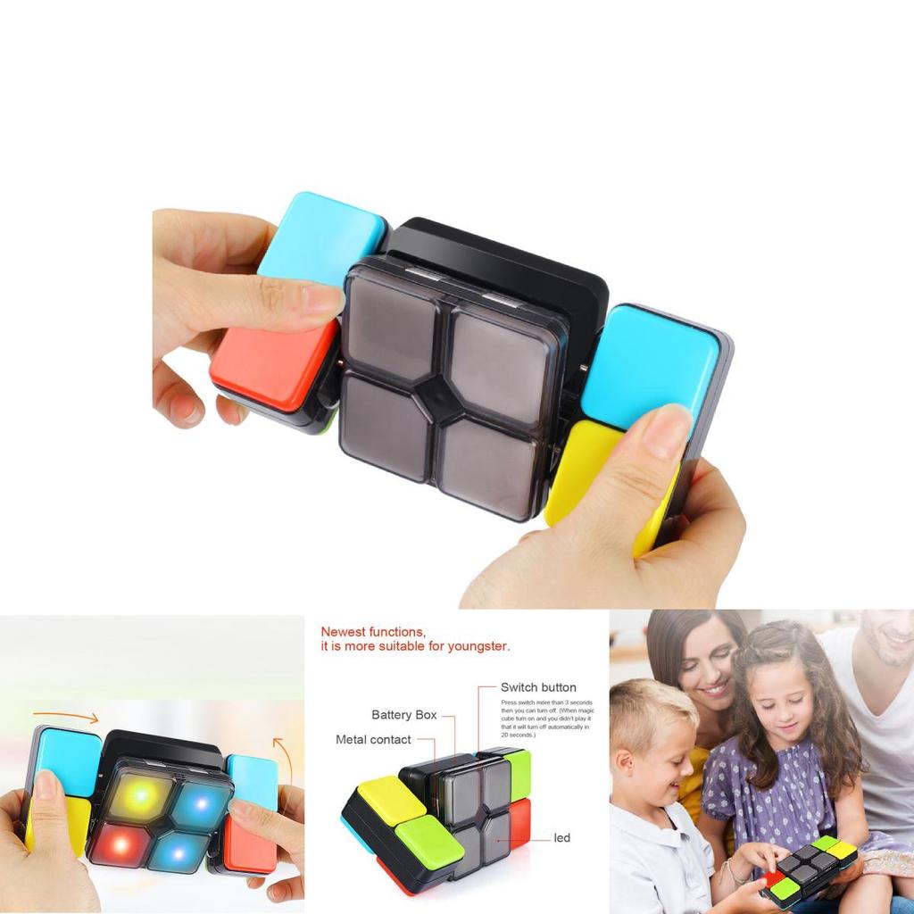 Colorful Musical Magic Cube Interactive Game Machine For Family Fun And Stress Relief
