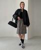 Baseukala String Check Midi Skirt (2Colors)