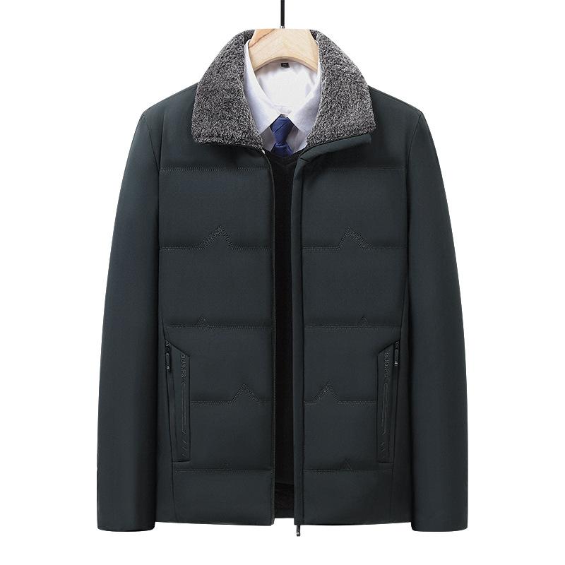 Men's Cotton Clothes Father Jacket Piled Thickened Autumn and Winter Suit Elderly Cotton Jacket
