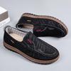 Sapatos De Pano Masculinos Antigos De Pequim Primavera Outono Respirável Fundo Macio De Meia-Idade E Idosos Pai Sapatos Antiderrapantes Sapatos De Lona Casuais