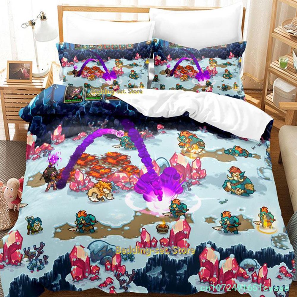 New Kingdom Rush Bedding Set Single Twin Full Queen King Size Bed Set Adult Kid Bedroom Duvetcover Sets Anime Parure De Lit Bed