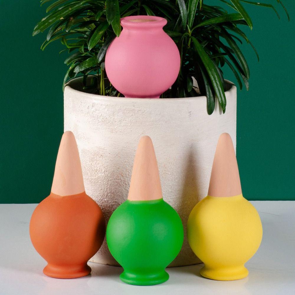 4PCS Self Watering Potted Plant Drip Irrigator Breathable Plant Watering Dispenser Garden