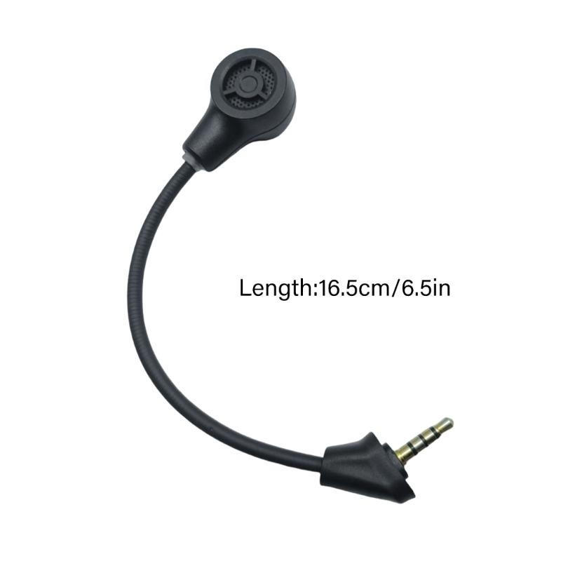 Abnehmbarer Mikrofonarm Mikrofon Schnellverschluss Ersatzstecker Plug & Play Design Verbessert Sprachklarheit für Gaming-Kopfhörer