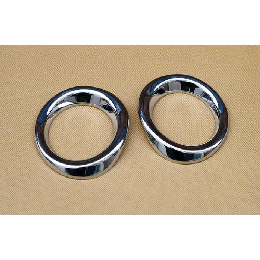 For Mazda2 Demio DJ DL 2015 2016 Chrome Front Fog Light Lamp Ring Cover Trims