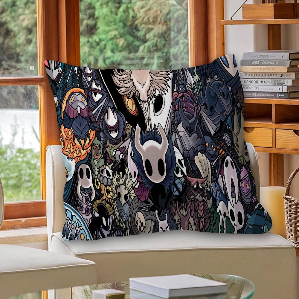 Anime H-Hollow K-Knight Kudde Gåva Hemmakontor Dekoration Sovrum Soffa Bil Kuddfodral 45x45