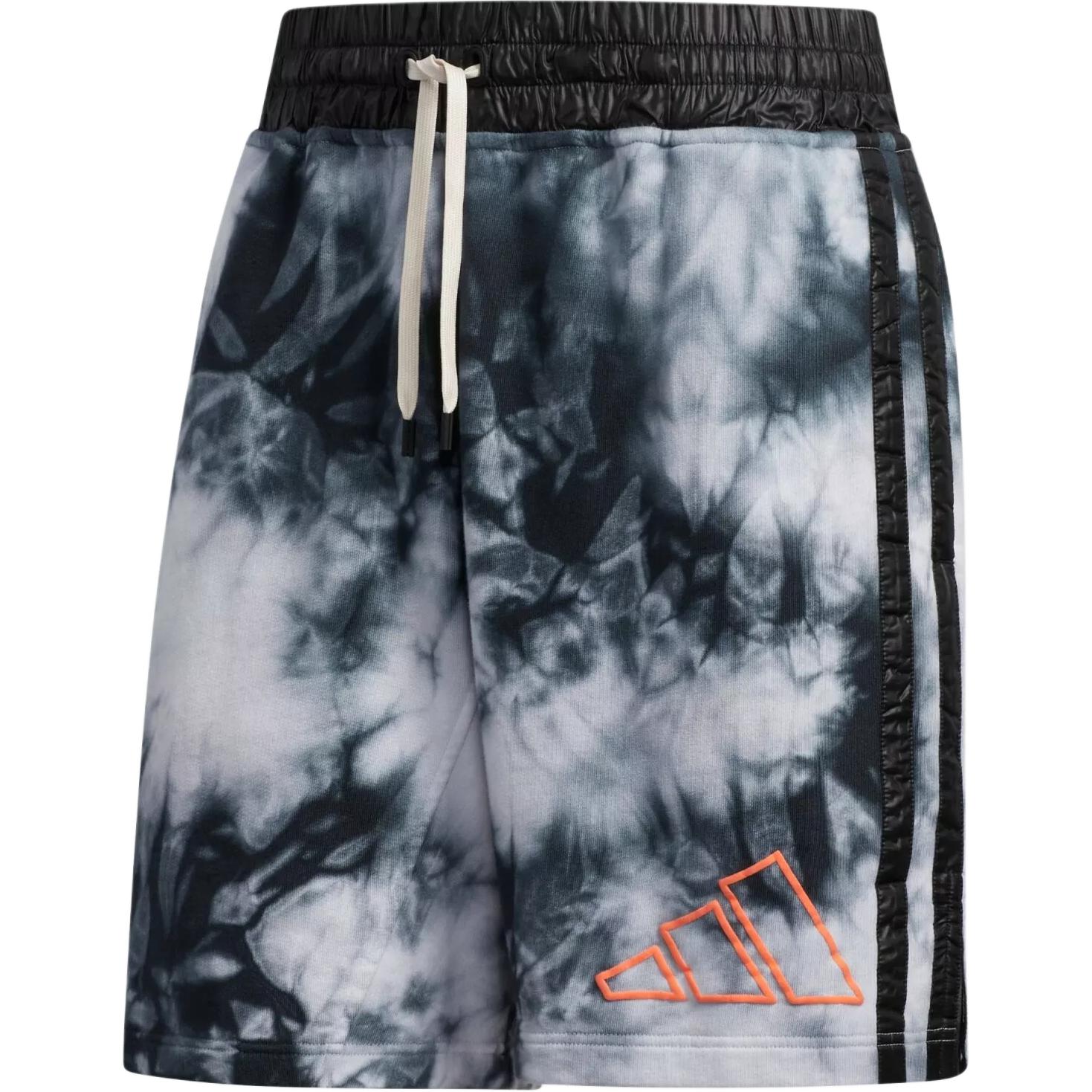 

Шорты для баскетбола Adidas X Daniel Patrick от James Harden Tie-Dye Letter Lace-Up, шорты унисекс, черные FR5637 L