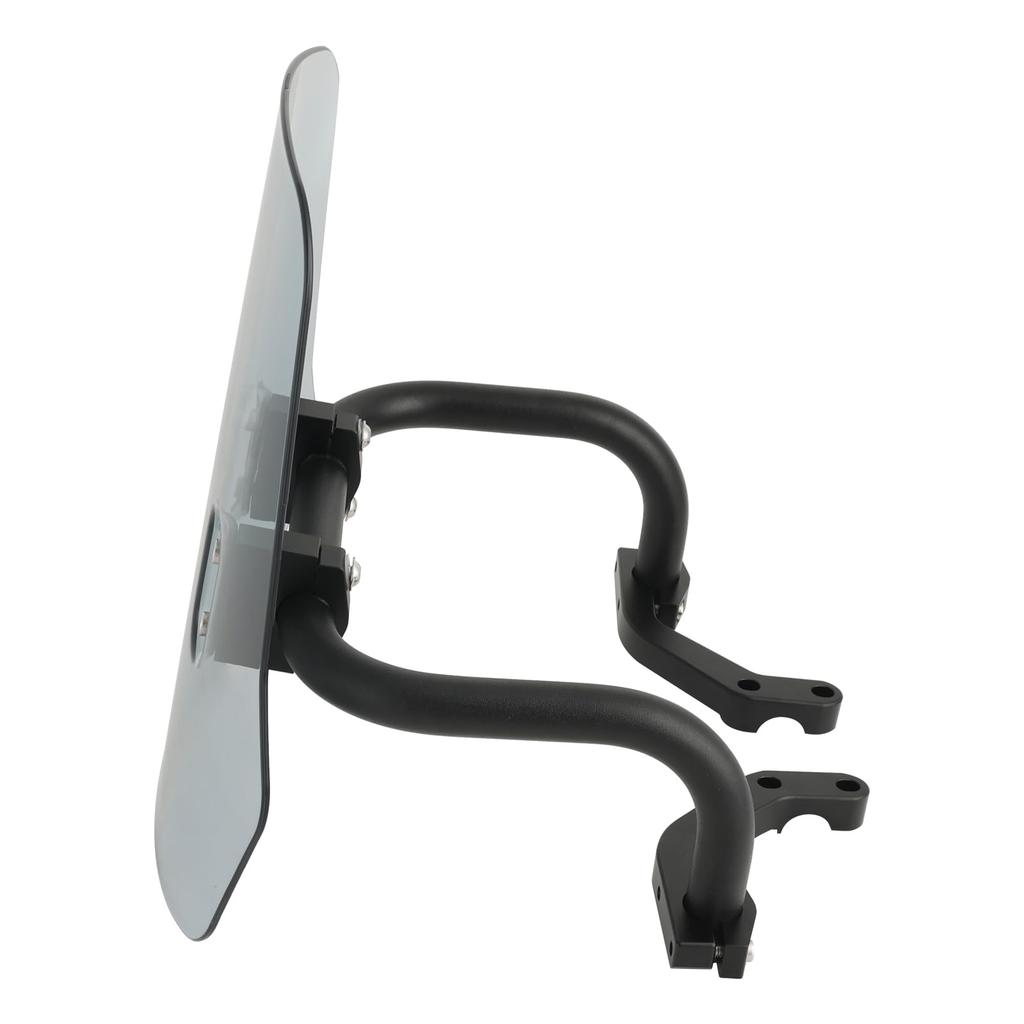 VIPIH Windshield Motorcycle Hunter Cub Screen Applicable for Honda Hunter Cub CT125 Rigid Feel Upside Down Reversible Motorcycle Screen Mount Bar