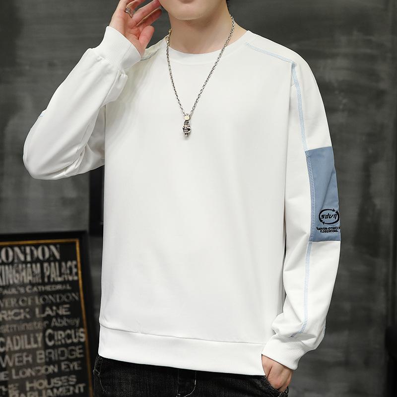 Long Sleeve T-Shirt Men's Crew Neck Sweater Spring and Autumn New Inner Bottom Shirt Teen Student Autumn Top