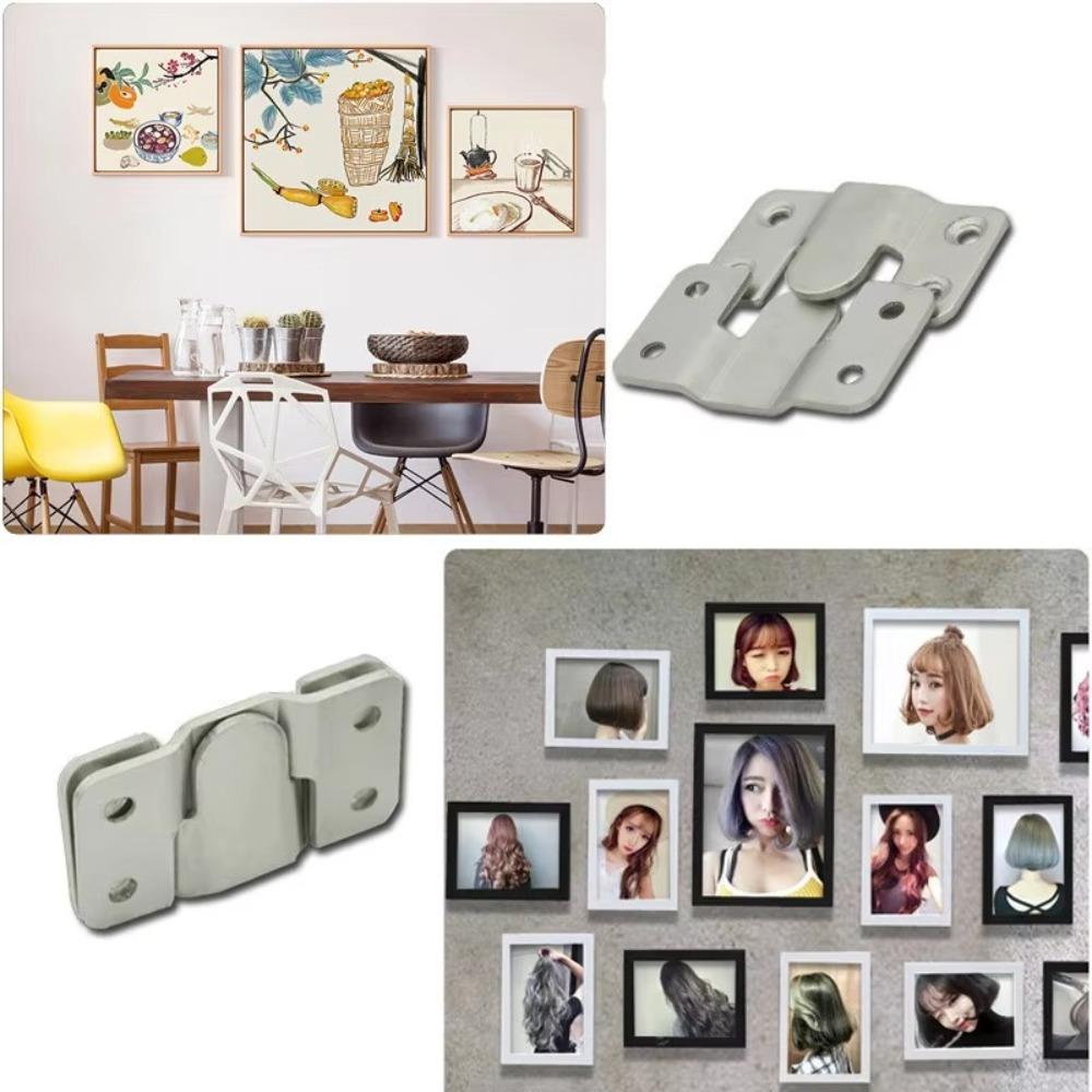 10Pcs/set Wall Mount Picture Frame Hooks Multi-function Furniture Joint Connector