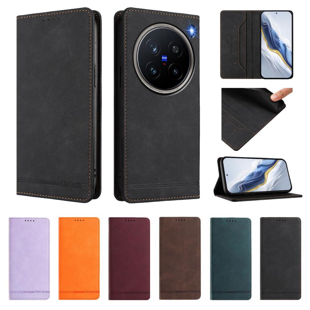 Luxus Leder Klapphülle Für Vivo X300 X300 Pro X200 Pro Mini X200 Ultra X200S X200 FE Mode Brieftasche Ständerhülle Funda