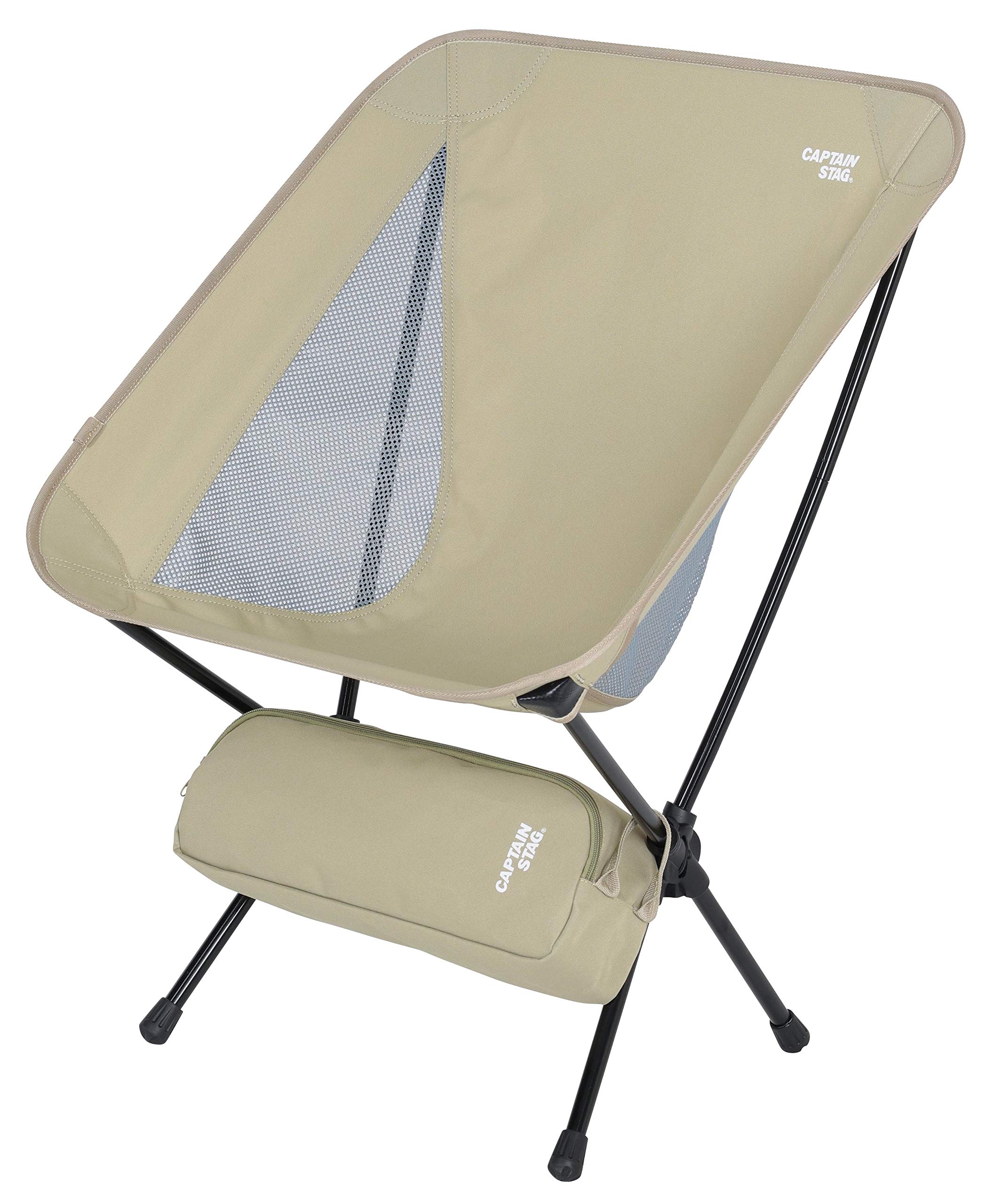 

CAPTAIN STAG Уличный стул The Light Chair Легкий компактный чехол для хранения в комплекте Khaki Trekker UC-1835 Собранный размер: (Прибл.) Ширина 540 x Глубина