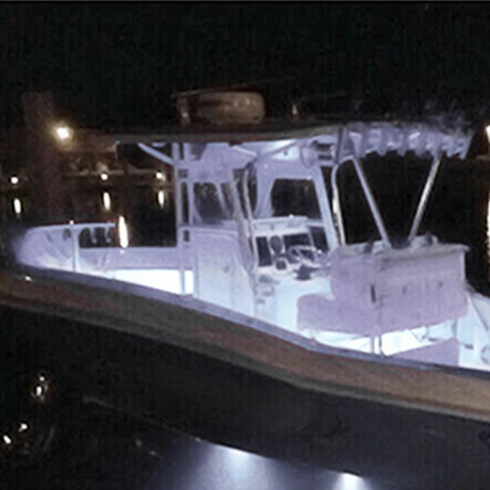 1-4pcs Blue+White Marine Boat LED Deck Courtesy Lights Waterproof Stern Transom Lamp