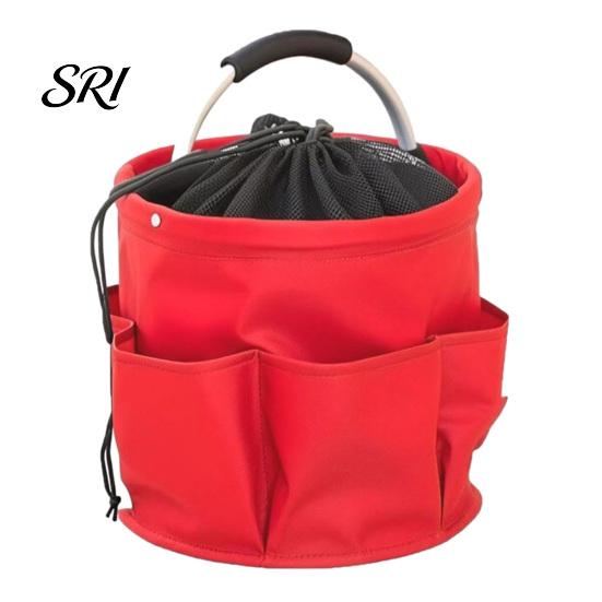 Faltbare Aufbewahrungstasche mit Griff & Kordelzug, Wasserdichte Oxford-Stofftasche Haushaltswerkzeug-Set Mehrere Taschen, Großer Reinigungsgeräte-Organizer