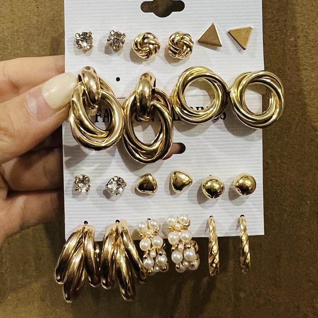 XP17 Perlenohrring-Set - Trendig und modisch