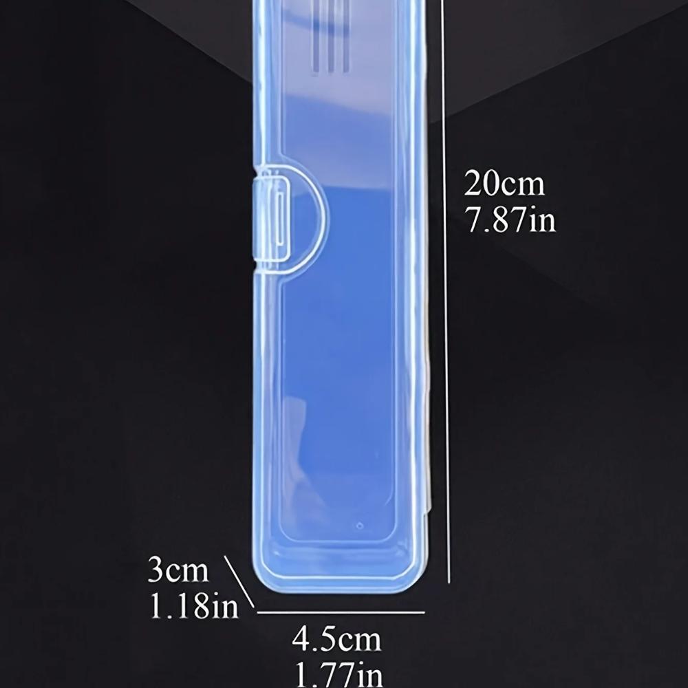 1Pcs Portable Transparent Toothbrush Box Breathable Travel Toothbrush Case Plastic Toothbrush Case For Outdoor Travel Acessories