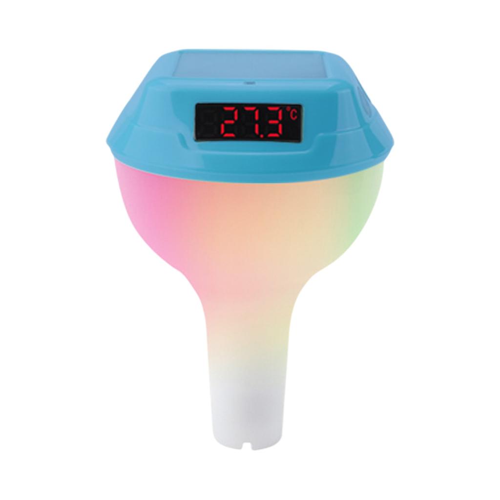 Floating Style Bath, Swimming Pool, Hydrotherapy Pool With RGB Ambient Light, Solar Electronic Digital Thermometers