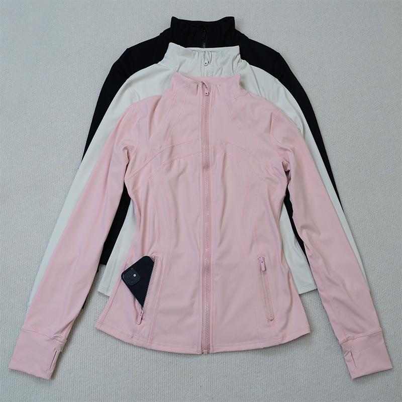 2024 Women's Slim Fit Stand Collar Sports Jacket - Long Sleeve Yoga & Outdoor Fitness Wear