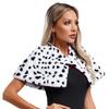 Dame Fuskepelskappe Flekkete Design Sjal Skjerf Cosplay Halloween Maskeradefest Ytelseskostyme