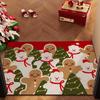 Christmas Loop Pile Non-slip Doormat: Wear-resistant, Cuttable, Ideal for Home Entrances