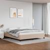 Vidaxl Bed Frame, Color Cappuccino, 160X200 Cm, Faux Leather